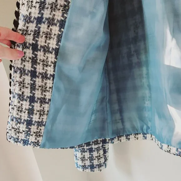 π NEW Collection ITALY Italian Open Blazer Jacket Blue Black White Gold Blue M - Picture 5 of 14